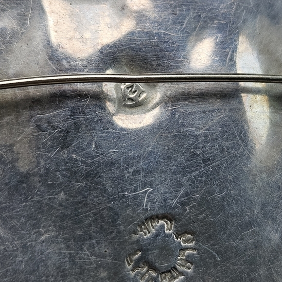 Mexico Blue Glass Face Mask Brooch Pendant 925 Stamped - Picture 6 of 7